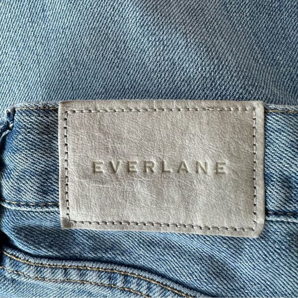 Everlane Summer Slouch Jeans Button Fly Relaxed Straight Women’s 25 Light Wash - Picture 9 of 12